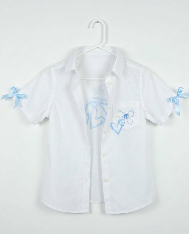Butterfly with Bows & Rhinestone Name