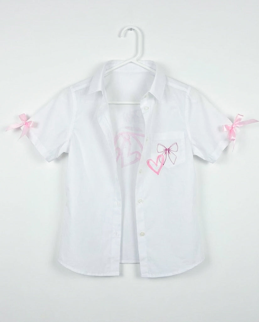 Butterfly with Bows & Rhinestone Name